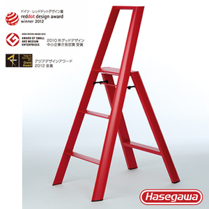 【長谷川Hasegawa設計好梯】Lucano設計傢俱梯 三階紅色-3階(79cm)