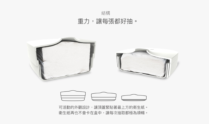 GeckoDesign|伸縮面紙盒(奢華金)