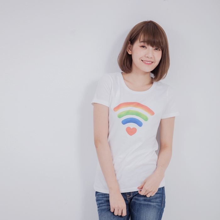 好我 so that′s me|愛的信號短袖蜜桃棉女T