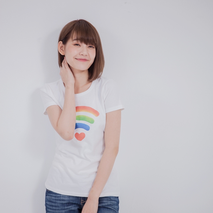 好我 so that′s me|愛的信號短袖蜜桃棉女T