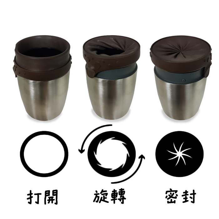Neolid|STEEL 密封扭扭不銹鋼隨身杯 600ml (兩色可選)