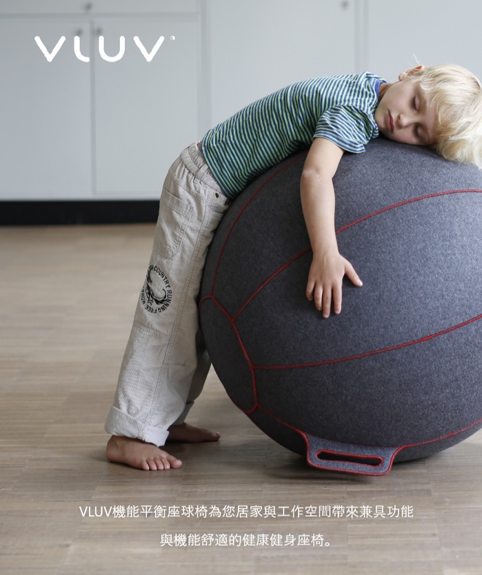 德國 VLUV 平衡球椅 工業碳灰