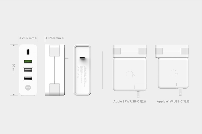 MONITORMATE|M2 Cube MacBook Pro USB-C充電轉接器