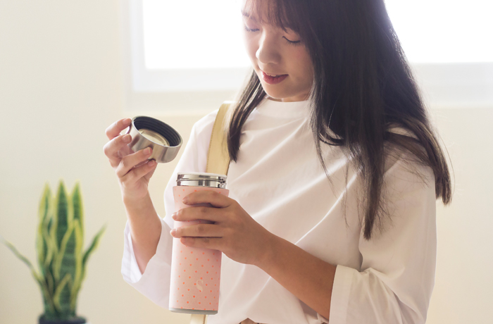 SWANZ|火炬陶瓷保溫杯(設計款)- 430ml - 灰鑽