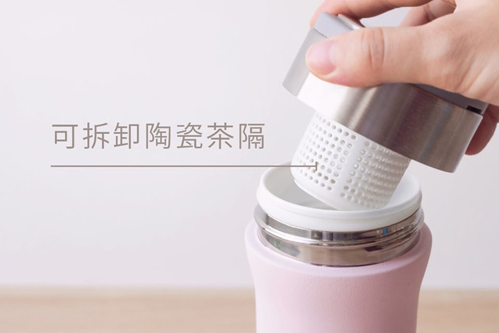 【集購】SWANZ 天鵝瓷|陶瓷芯動杯 550ml (5款可選)