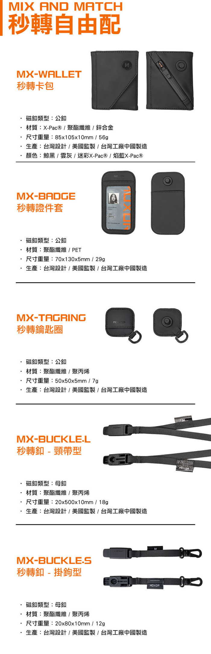 MOXOR™ MX-KiiT 秒轉卡包|一秒磁力變身(5件組)