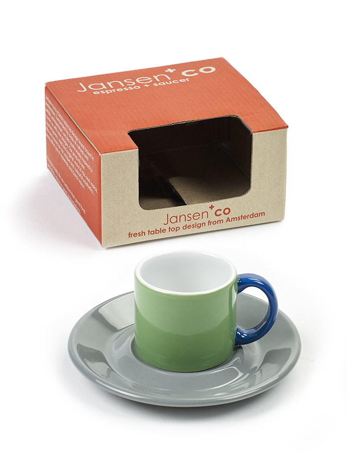 (複製)SERAX|Jansen+co ESPRESSO杯盤組-黃灰
