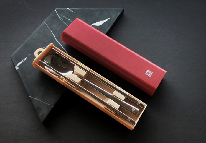JIA品家|抗菌隨行餐具組(筷+匙)