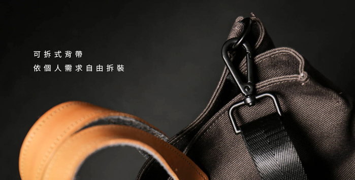 icleaXbag|簡約XL號真皮帆布購物袋