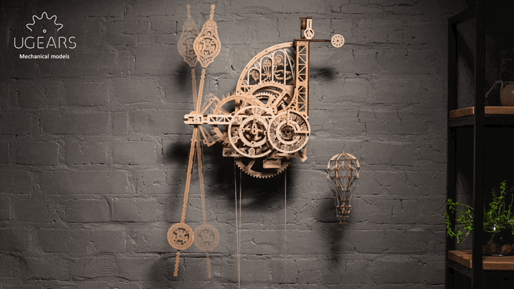 Ugears|自我推進模型 Aero 飛行機械鐘