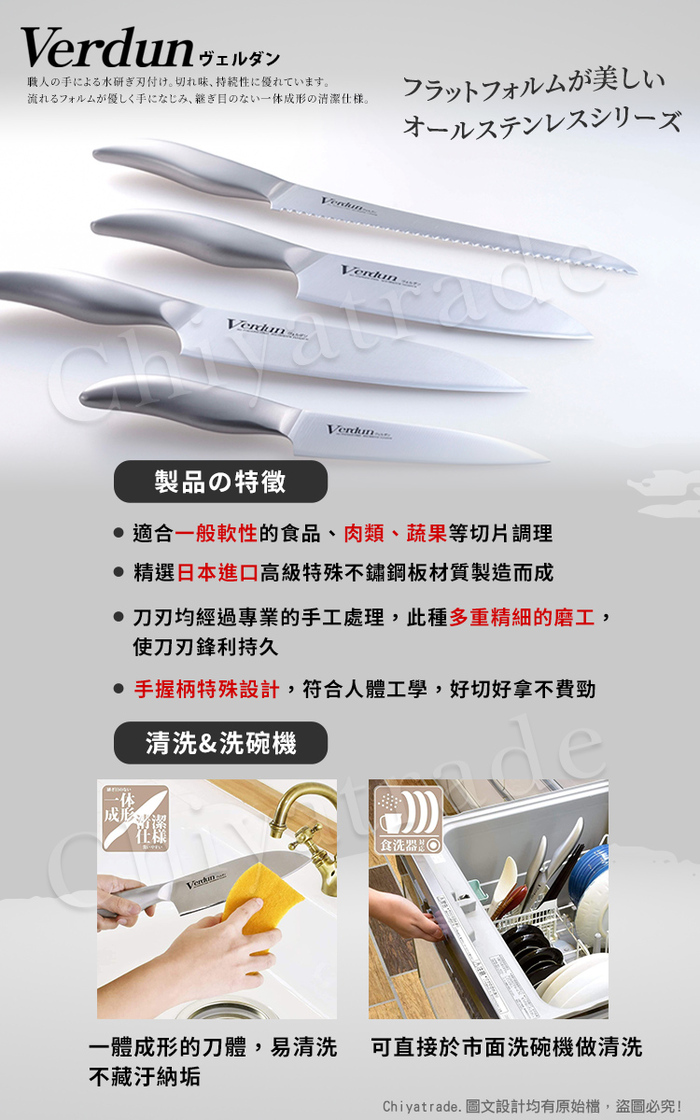 (複製)日本下村|精工淬湅一體成型不鏽鋼刀-2入組(三德刀+黑三德刀)
