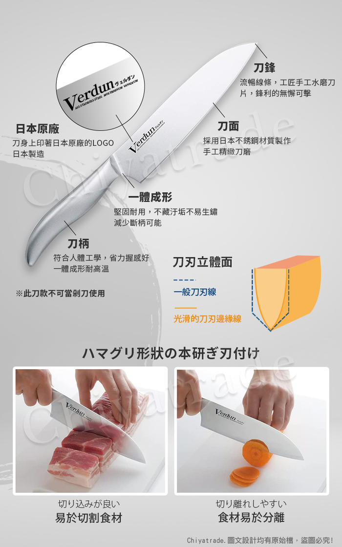 (複製)日本下村|精工淬湅一體成型不鏽鋼刀-兩件組(三德刀+中華菜刀)