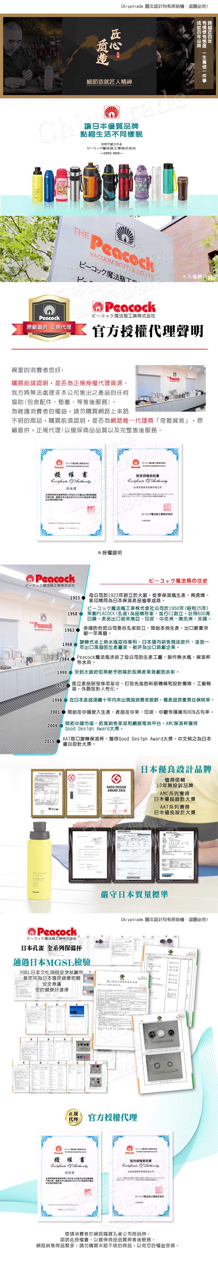 (複製)Peacock 孔雀|電競保溫杯 TPE握把 防滑防倒底座 550ML(可調式吸管)-綠黑