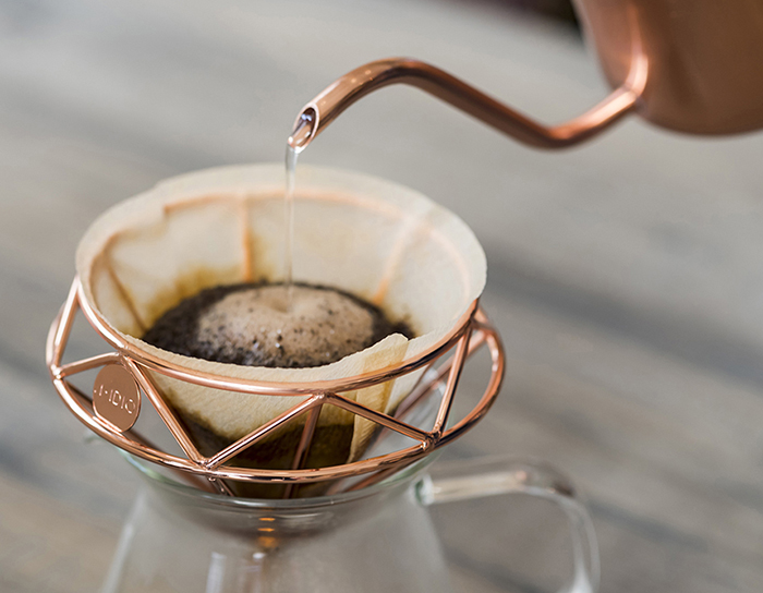 A-IDIO|鑽石咖啡濾杯(曜石黑)+雙層隔熱杯禮盒組