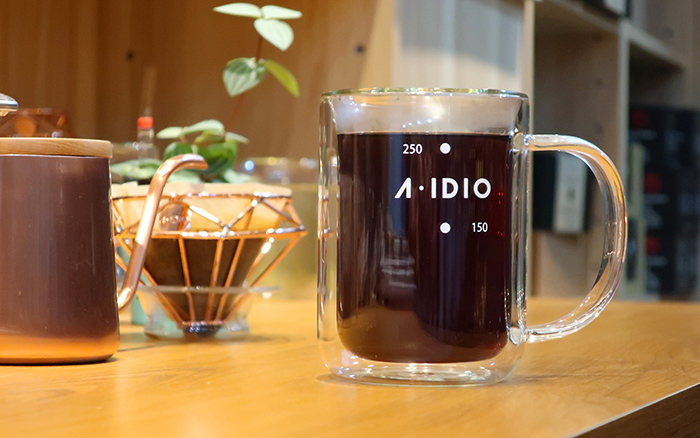 A-IDIO｜鑽石咖啡濾杯(曜石黑)+雙層隔熱杯禮盒組