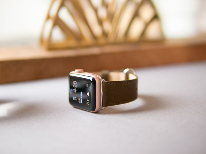 Alto|Apple Watch 皮革錶帶 38mm/40mm - 橄欖綠