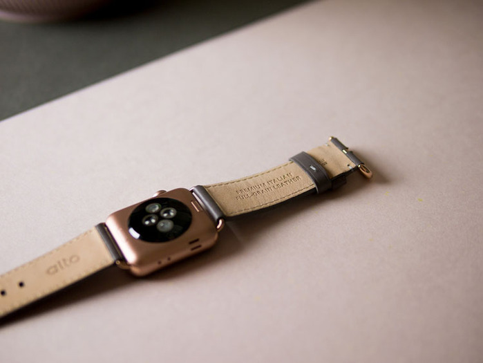 Alto|Apple Watch 皮革錶帶 38mm/40mm - 礫石灰