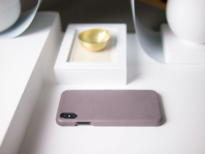 Alto|iPhone Xs Max 皮革保護殼 Original (礫石灰)