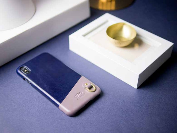 Alto|iPhone Xs Max 皮革保護殼 Anello (海軍藍)