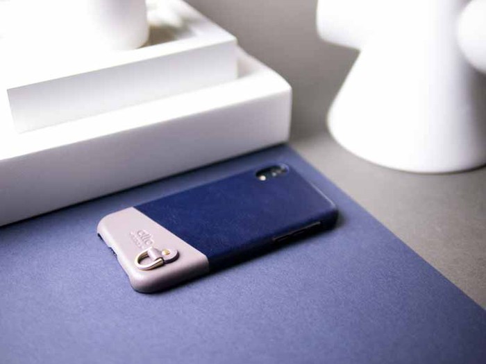 Alto|iPhone XR 皮革保護殼 Anello (海軍藍)