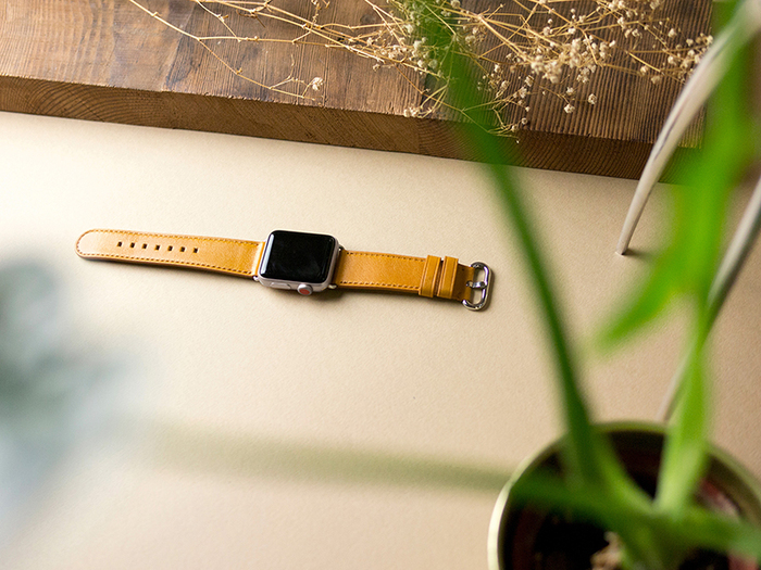 Alto|Apple Watch 皮革錶帶 38mm/40mm - 焦糖棕