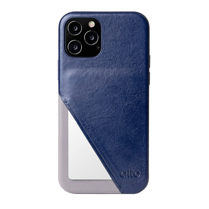(複製)Alto|iPhone 12 /Pro 6.1吋 插卡式皮革防摔手機殼 Metro 360 (礫石灰/本色)