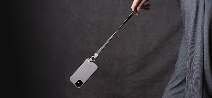 (複製)Alto|iPhone 12 mini 5.4吋 頸掛卡插皮革防摔手機殼Anello 360 - (焦糖棕) (附頸掛繩)