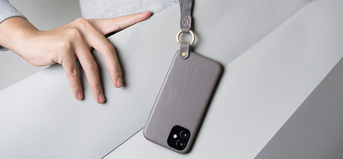 (複製)Alto|iPhone 12 mini 5.4吋 頸掛卡插皮革防摔手機殼Anello 360 - (焦糖棕) (附頸掛繩)