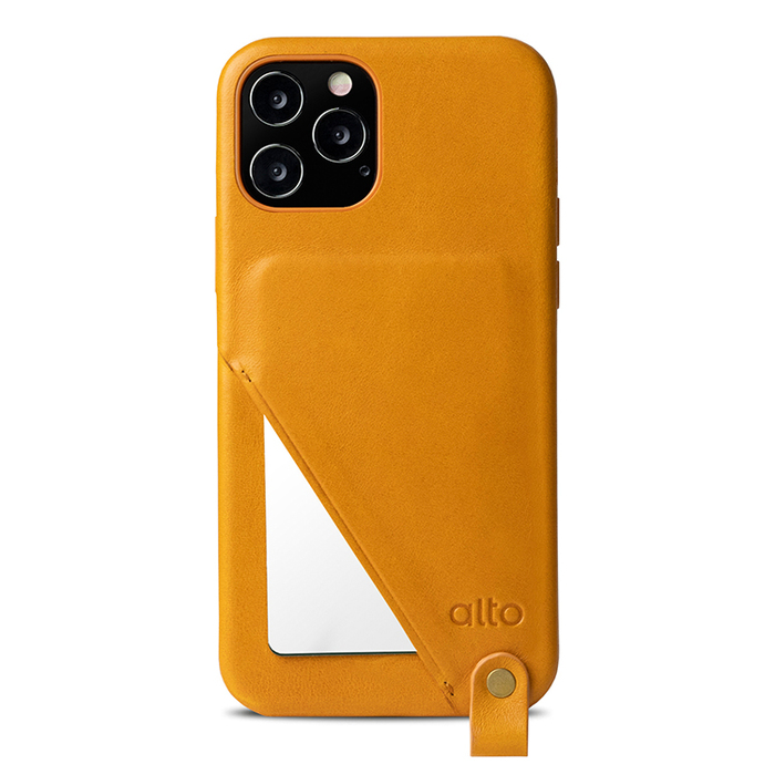 (複製)Alto|iPhone 12 mini 5.4吋 頸掛卡插皮革防摔手機殼Anello 360 - (渡鴉黑) (附頸掛繩)