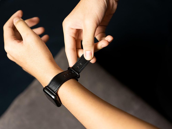 Alto|Apple Watch 皮革錶帶 38mm/40mm - 渡鴉黑