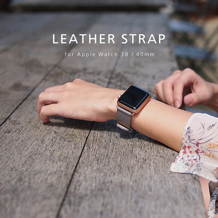 Alto|Apple Watch 皮革錶帶 38/40/41mm - 焦糖棕 適用於 Apple Watch Series 7/6/SE/5/4/3/2/1