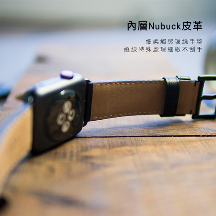 Alto|Apple Watch 皮革錶帶 42/44/45mm - 礫石灰 適用於 Apple Watch Series 7/6/SE/5/4/3/2/1