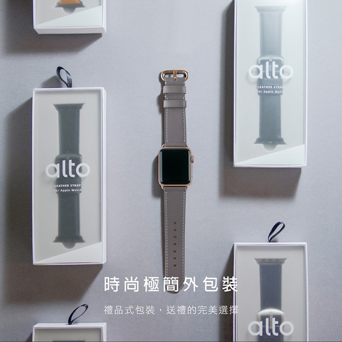 Alto|Apple Watch 皮革錶帶 38/40/41mm - 森林綠 適用於 Apple Watch Series 7/6/SE/5/4/3/2/1