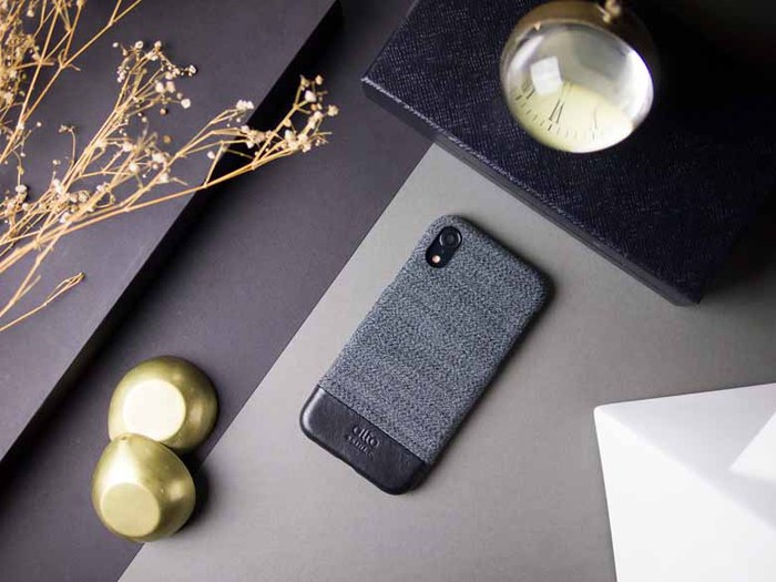 Alto|iPhone XR 皮革保護殼 Denim (狼灰)