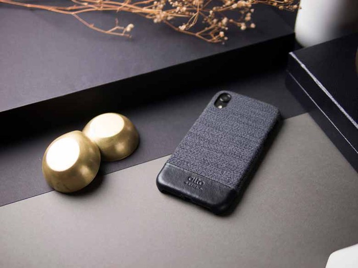 Alto|iPhone XR 皮革保護殼 Denim (狼灰)