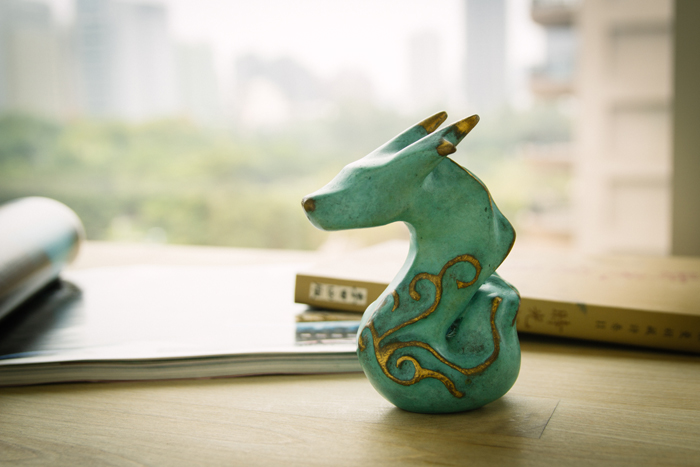 筌美術Gallery Chuan | 青銅時期系列_《綻放鋒芒》龍造型銅雕