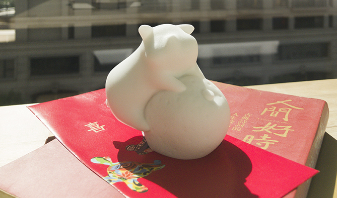 CHU,AN Design| 諸事吉祥-吉利豬造型石雕/紙鎮