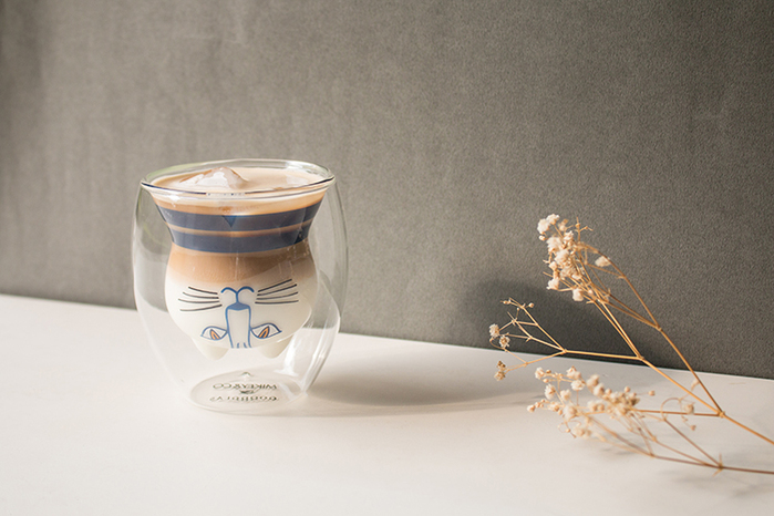 好玻 GOODGLAS|Lisa Larson MIMI雙層杯-藍