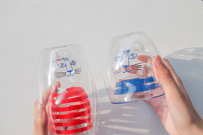 好玻 GOODGLAS|Lisa Larson MIMI雙層杯-藍
