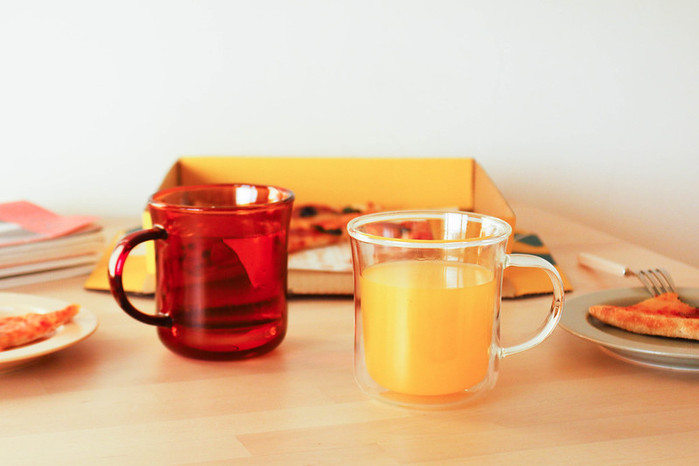 好玻 GOODGLAS|Mug雙層把手玻璃杯-清透
