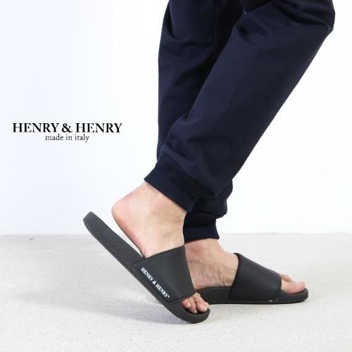Henry&Henry | 義大利POOL SLIDER拖鞋 黑x白