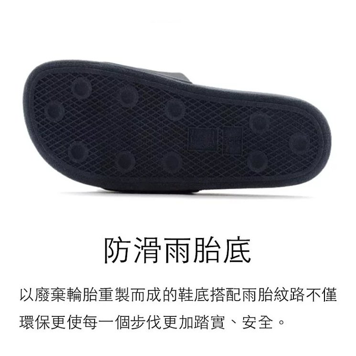 Henry&Henry | 義大利POOL SLIDER拖鞋 黑x白