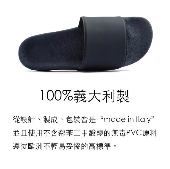 Henry&Henry | 義大利POOL SLIDER拖鞋 黑x白