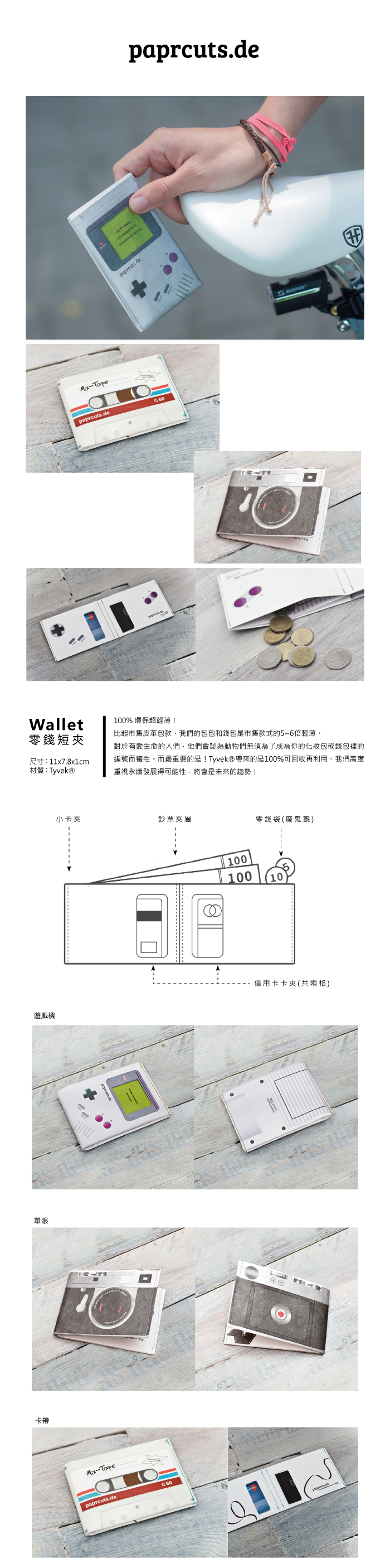paprcuts|復刻風-零錢短夾