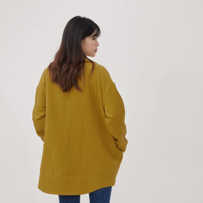 好我 so that′s me|Beata 雙排釦雙層棉西裝外套 芥黃