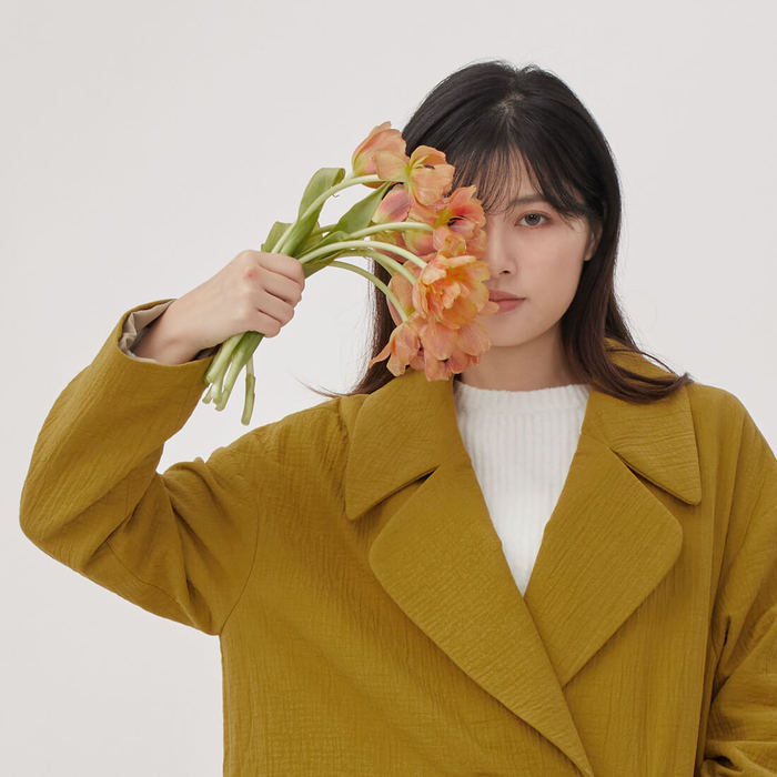 好我 so that′s me|Beata 雙排釦雙層棉西裝外套 芥黃