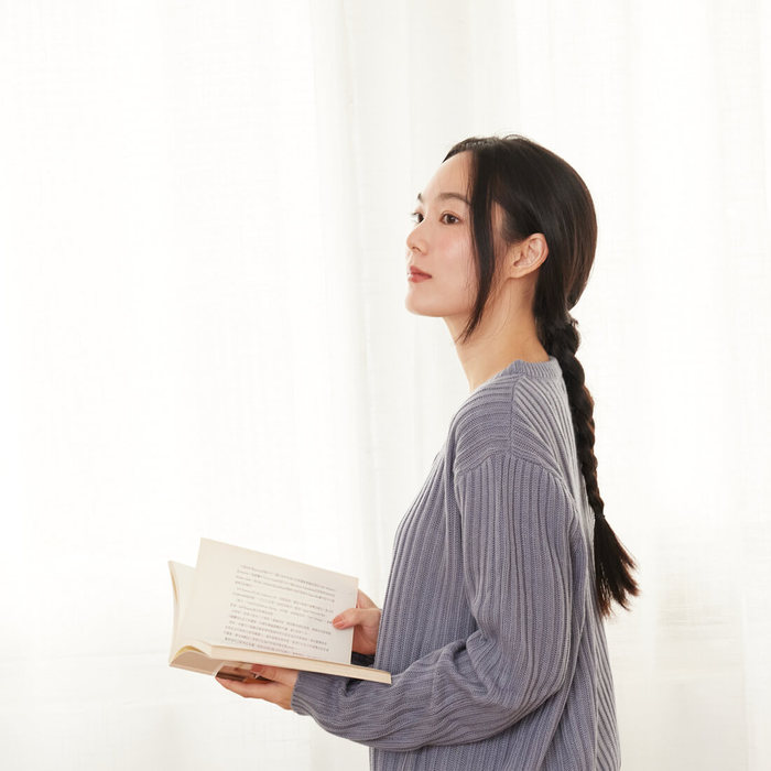 好我 so that′s me|Jade簡約鈕扣開襟針織衫霧藍 Free Size