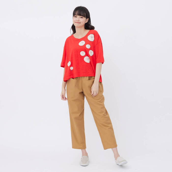 (複製)好我 so that′s me|花漾氣泡竹節棉寬版上衣/白 / Free Size