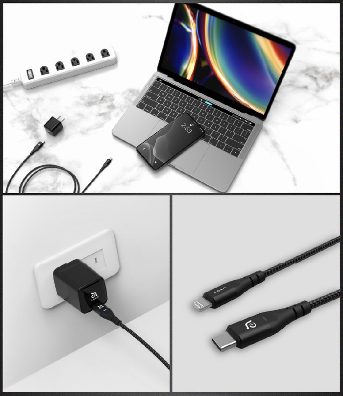 ADAM|PeAk II C120i C to Lightning 快充指示傳輸充電線