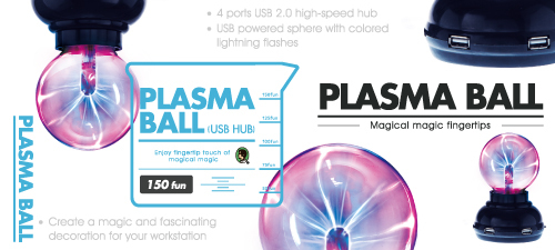 賽先生科學工廠|Plasma 電漿球(靜電球)附USB HUB